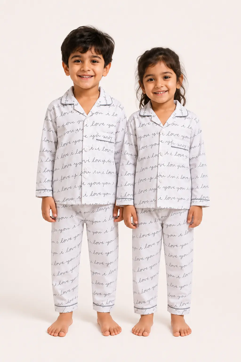I love print night suit I love print night suit