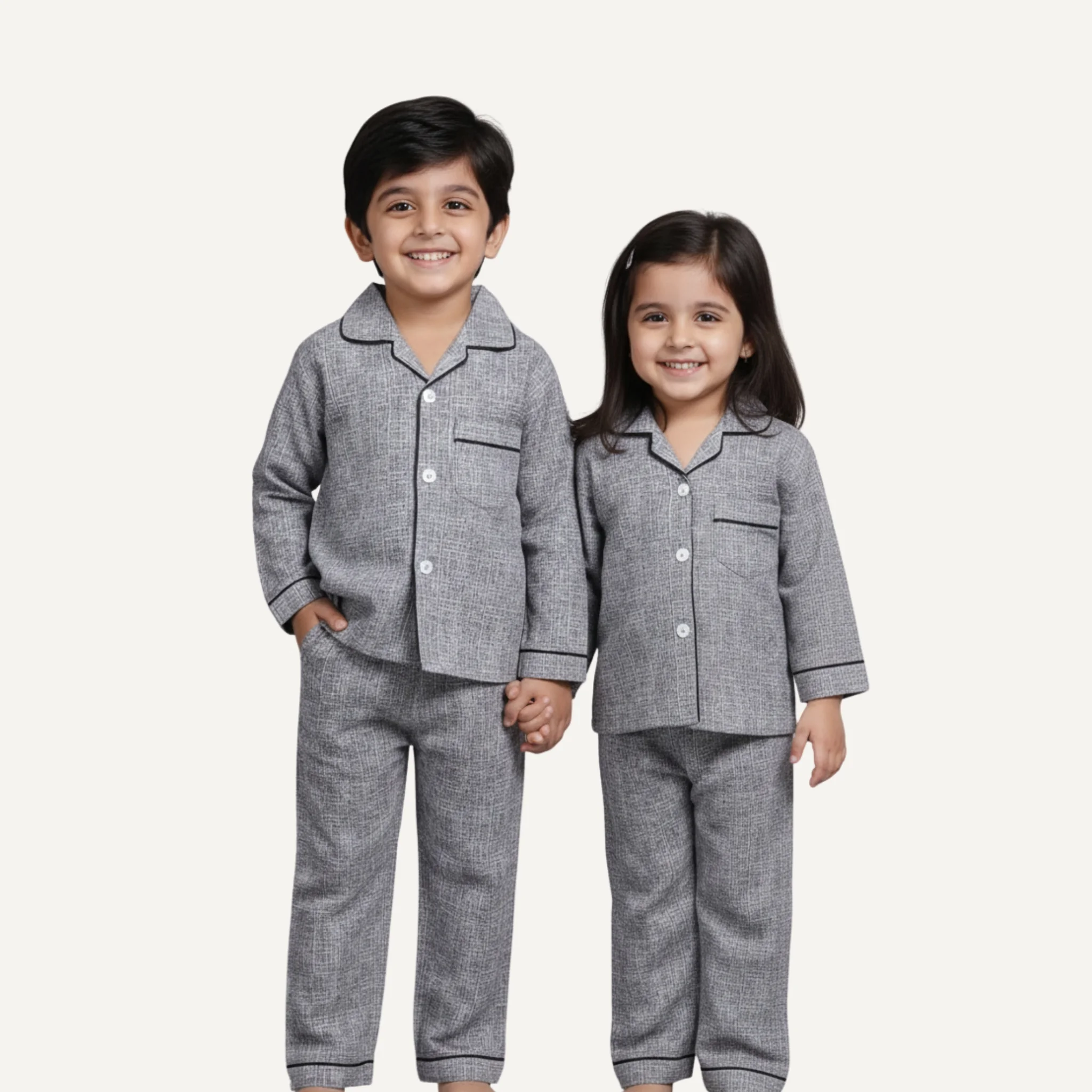Boys Grey Printed Night Suit – Zyluna Boys grey printed night suit in Pakistan – Zyluna